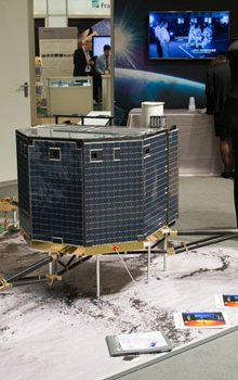 Philae model 1:1 at the DLR booth.