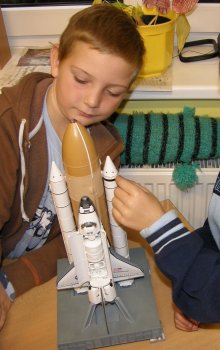 World Space Week 2008 at the elementary school in Pardubice.